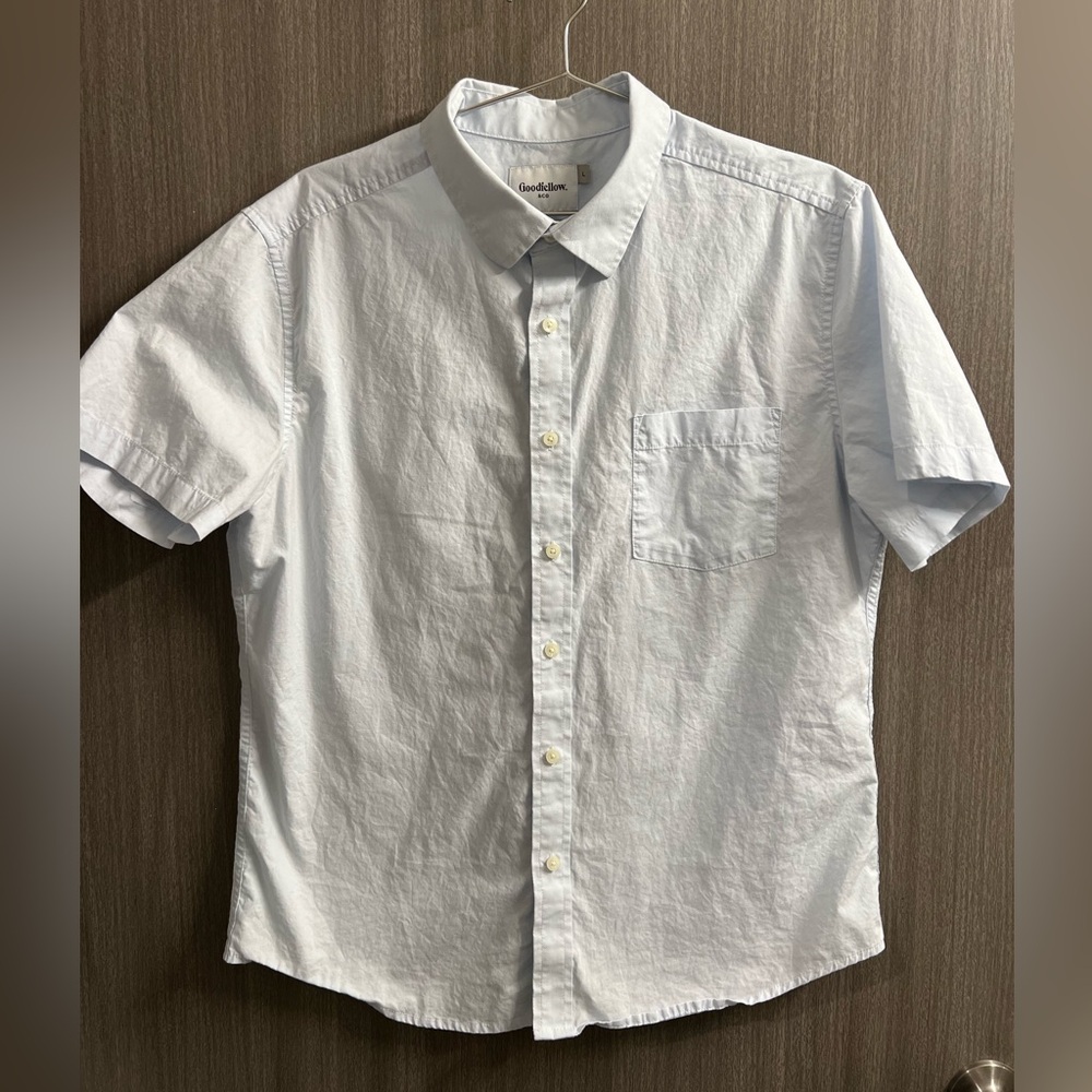 Goodfellow & Co Short Sleeve Button Down - Large Slim